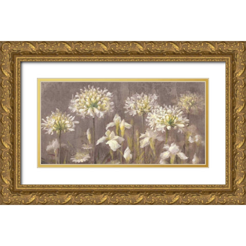 Spring Blossoms Neutral II Gold Ornate Wood Framed Art Print with Double Matting by Nai, Danhui