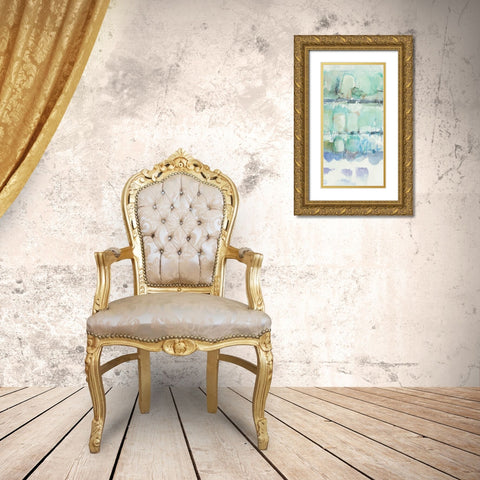 North Shore Panel III  Gold Ornate Wood Framed Art Print with Double Matting by Schick, Mike