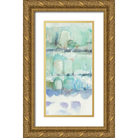 North Shore Panel III  Gold Ornate Wood Framed Art Print with Double Matting by Schick, Mike