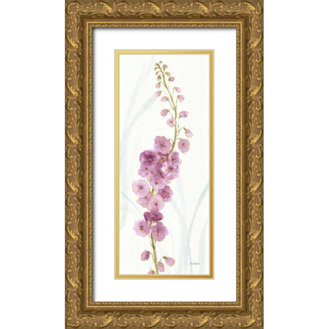 Rainbow Seeds Flowers VII Gold Ornate Wood Framed Art Print with Double Matting by Audit, Lisa