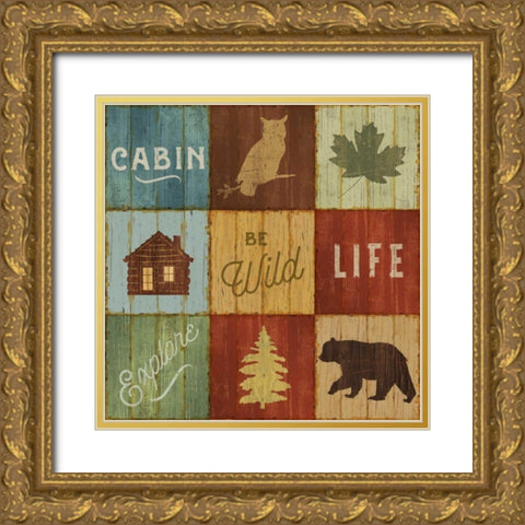 Lake Lodge VIII Gold Ornate Wood Framed Art Print with Double Matting by Schlabach, Sue