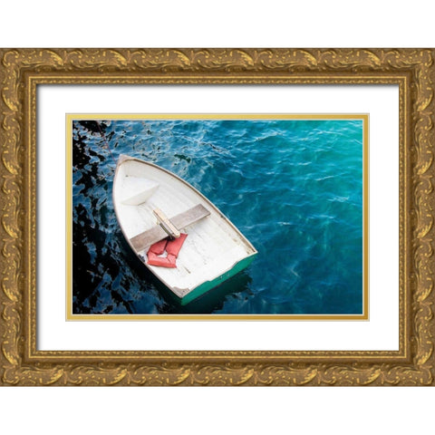 Rowboat I Gold Ornate Wood Framed Art Print with Double Matting by Urquhart, Elizabeth