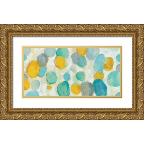 Painted Pebbles  Gold Ornate Wood Framed Art Print with Double Matting by Vassileva, Silvia