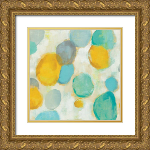 Painted Pebbles II Gold Ornate Wood Framed Art Print with Double Matting by Vassileva, Silvia