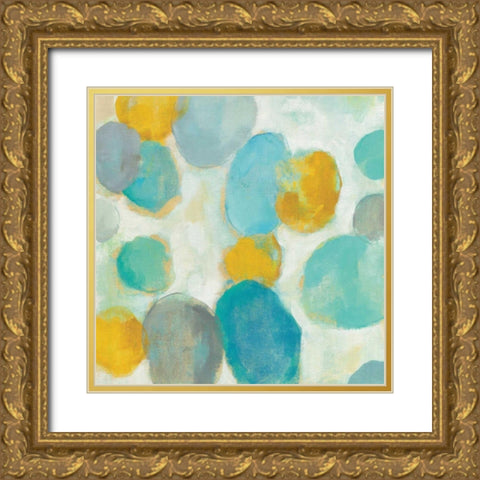 Painted Pebbles III Gold Ornate Wood Framed Art Print with Double Matting by Vassileva, Silvia