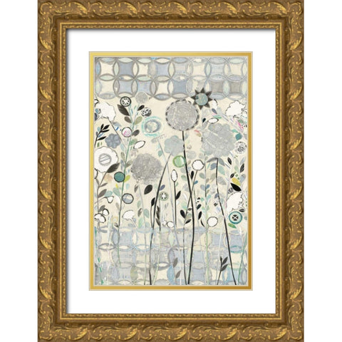 Interlocking Shadows Gold Ornate Wood Framed Art Print with Double Matting by Boggs, Candra