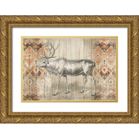 Natural History Lodge Southwest IX Gold Ornate Wood Framed Art Print with Double Matting by Wild Apple Portfolio