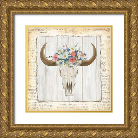 Bohemian Rising II Gold Ornate Wood Framed Art Print with Double Matting by Adams, Emily