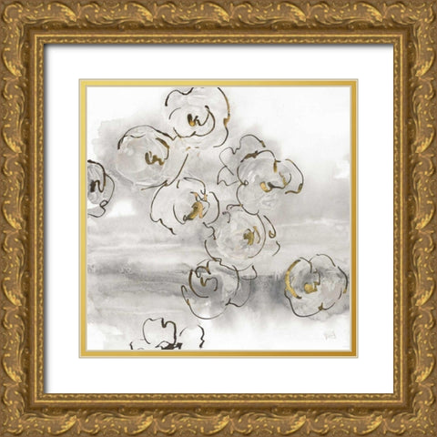 Gold Dust I v.2 Gold Ornate Wood Framed Art Print with Double Matting by Paschke, Chris
