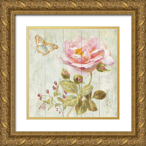 Natural Flora II Gold Ornate Wood Framed Art Print with Double Matting by Nai, Danhui