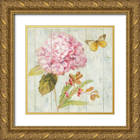 Natural Flora III Gold Ornate Wood Framed Art Print with Double Matting by Nai, Danhui