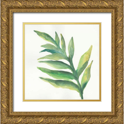 Tropical Palm I Gold Ornate Wood Framed Art Print with Double Matting by Paschke, Chris