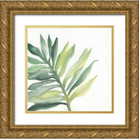 Tropical Palm III Gold Ornate Wood Framed Art Print with Double Matting by Paschke, Chris