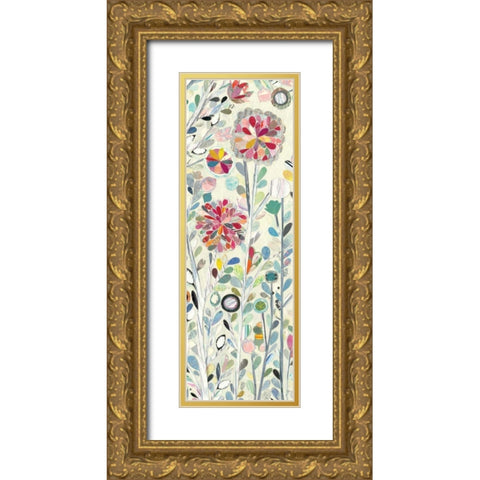 Spring Blossoms III Gold Ornate Wood Framed Art Print with Double Matting by Boggs, Candra