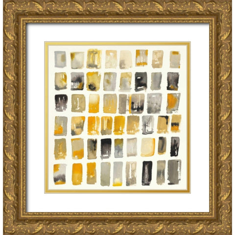 City Windows I Gold Ornate Wood Framed Art Print with Double Matting by Novak, Shirley