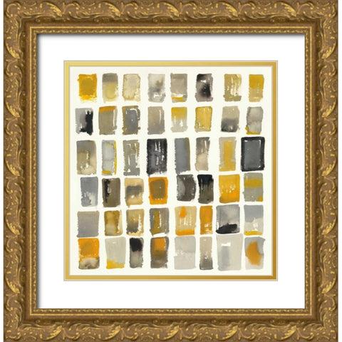 City Windows II Gold Ornate Wood Framed Art Print with Double Matting by Novak, Shirley