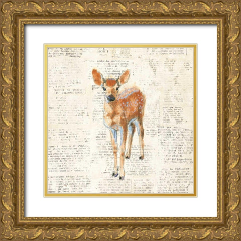 Into the Woods III no Border Gold Ornate Wood Framed Art Print with Double Matting by Adams, Emily