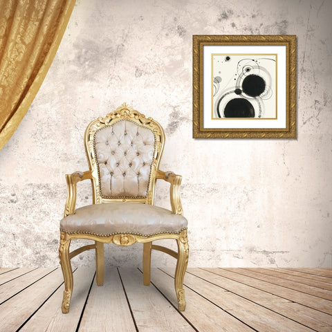 Planetary III Gold Ornate Wood Framed Art Print with Double Matting by Novak, Shirley
