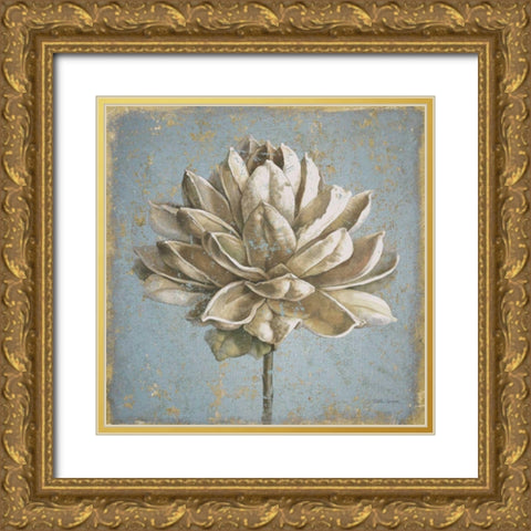 Seed Pod I no Words and Stamp Gold Gold Ornate Wood Framed Art Print with Double Matting by Grove, Beth