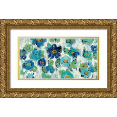 Blue Eyes I Gold Ornate Wood Framed Art Print with Double Matting by Vassileva, Silvia