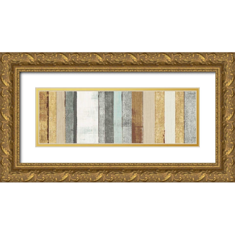 Beachscape VII Gold Neutral Gold Ornate Wood Framed Art Print with Double Matting by Mullan, Michael