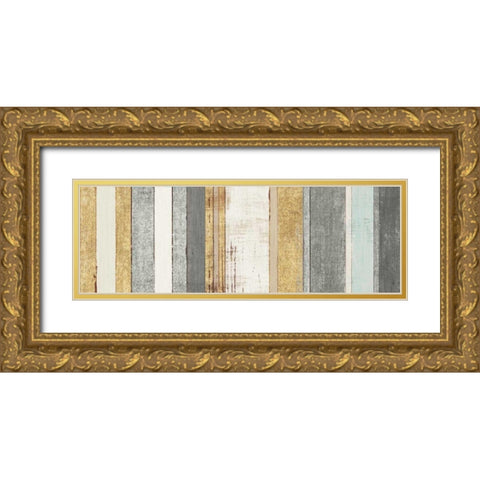 Beachscape VIII Gold Neutral Gold Ornate Wood Framed Art Print with Double Matting by Mullan, Michael