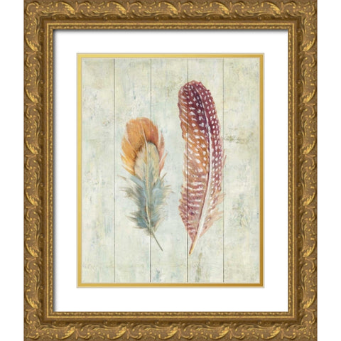 Natural Flora XI Gold Ornate Wood Framed Art Print with Double Matting by Nai, Danhui