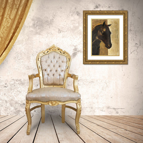 Trojan Horse I Gold Gold Ornate Wood Framed Art Print with Double Matting by Hristova, Albena