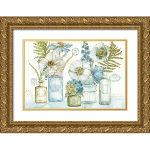 My Greenhouse Bouquet I Gold Ornate Wood Framed Art Print with Double Matting by Audit, Lisa