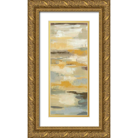 Earth Abstracts I Gold Ornate Wood Framed Art Print with Double Matting by Silvia, Vassileva
