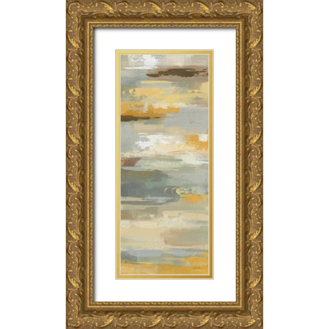 Earth Abstracts II Gold Ornate Wood Framed Art Print with Double Matting by Silvia, Vassileva
