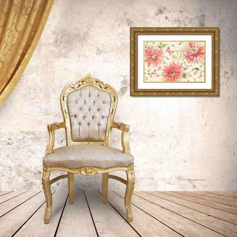Happy Gypsy I Gold Ornate Wood Framed Art Print with Double Matting by Pela