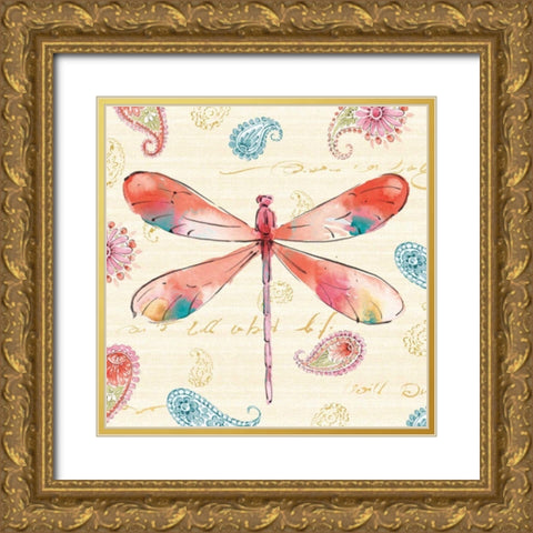 Happy Gypsy VII Gold Ornate Wood Framed Art Print with Double Matting by Pela