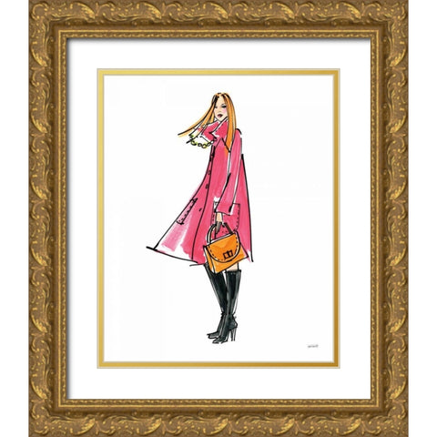 Colorful Fashion III Gold Ornate Wood Framed Art Print with Double Matting by Tavoletti, Anne