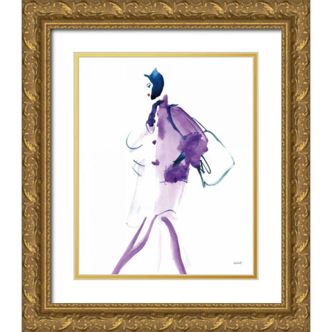 Colorful Fashion IV Gold Ornate Wood Framed Art Print with Double Matting by Tavoletti, Anne