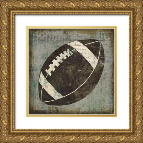 Ball III on Gray Gold Ornate Wood Framed Art Print with Double Matting by Mullan, Michael