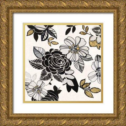 Dream Garden III Gold Ornate Wood Framed Art Print with Double Matting by Wild Apple Portfolio