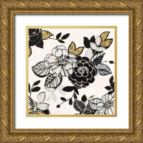 Dream Garden III Gold Ornate Wood Framed Art Print with Double Matting by Wild Apple Portfolio