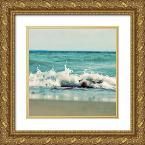 Mint Cottage Days II Crop Gold Ornate Wood Framed Art Print with Double Matting by Urquhart, Elizabeth