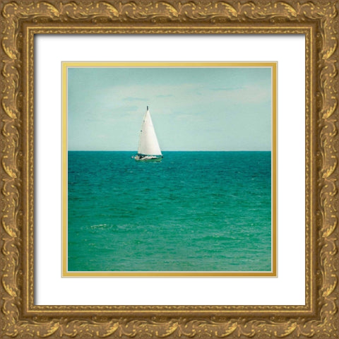 Mint Cottage Days III Crop Gold Ornate Wood Framed Art Print with Double Matting by Urquhart, Elizabeth