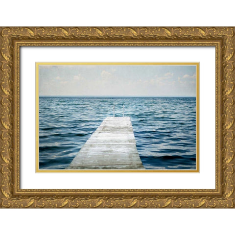 Calm Days I Gold Ornate Wood Framed Art Print with Double Matting by Urquhart, Elizabeth