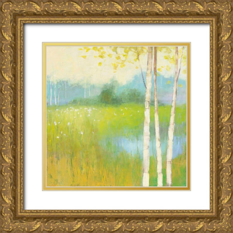 Spring Fling II Gold Ornate Wood Framed Art Print with Double Matting by Purinton, Julia