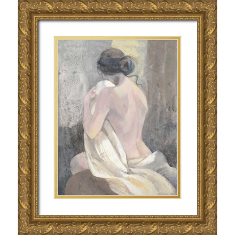 After the Bath II Gold Ornate Wood Framed Art Print with Double Matting by Hristova, Albena