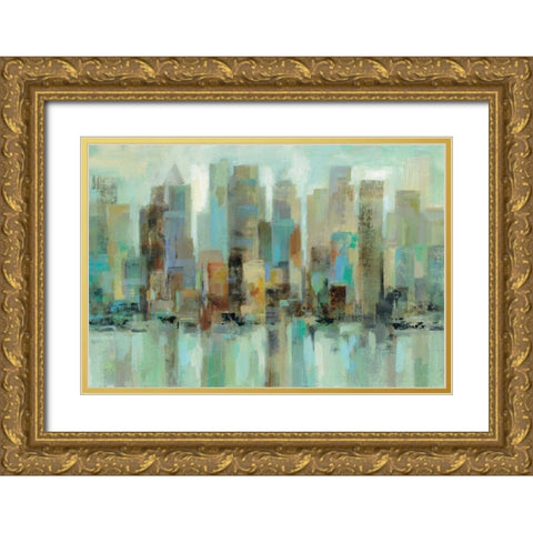 Morning Reflections Gold Ornate Wood Framed Art Print with Double Matting by Vassileva, Silvia