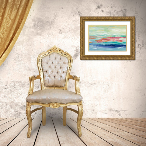 California Surf Gold Ornate Wood Framed Art Print with Double Matting by Vassileva, Silvia