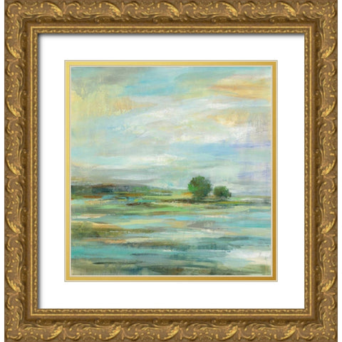 Spring Gold Ornate Wood Framed Art Print with Double Matting by Vassileva, Silvia