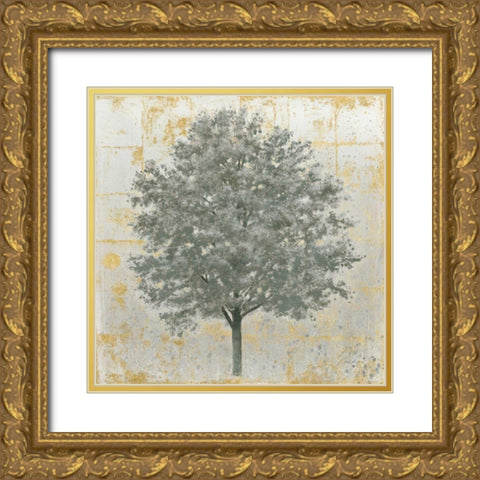 Neutrality Silver Gold Ornate Wood Framed Art Print with Double Matting by Wiens, James