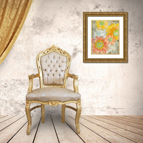 Venezia Fiori II Gold Ornate Wood Framed Art Print with Double Matting by Vassileva, Silvia