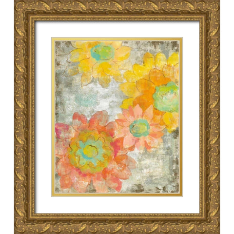 Venezia Fiori II Gold Ornate Wood Framed Art Print with Double Matting by Vassileva, Silvia