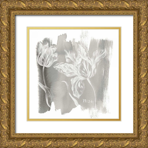 Water Wash I Neutral Gold Ornate Wood Framed Art Print with Double Matting by Schlabach, Sue